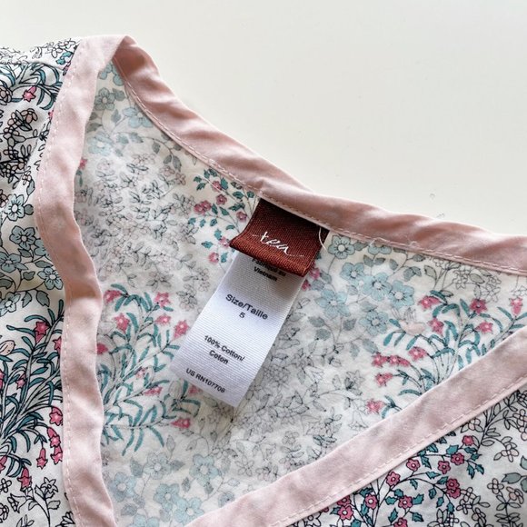 Tea Collection Floral Wrap Dress | Size 5 - Picture 5 of 6